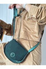 % 100 Hakiki Deri Oval Deri Postacı Kol Çantası Deri Kol Çantası El Yapımı