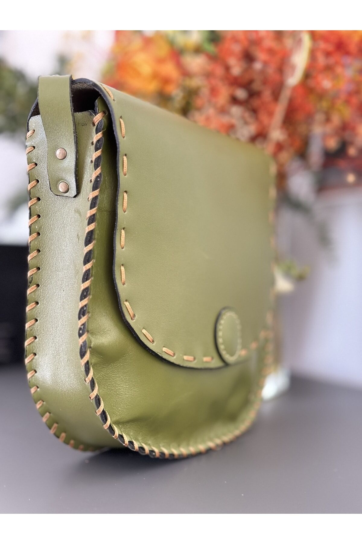 %100 Hakiki Deri -el Yapımı Ayarlanabilir Omuz Askılı Postacı Çanta 1826 Torba Postacı