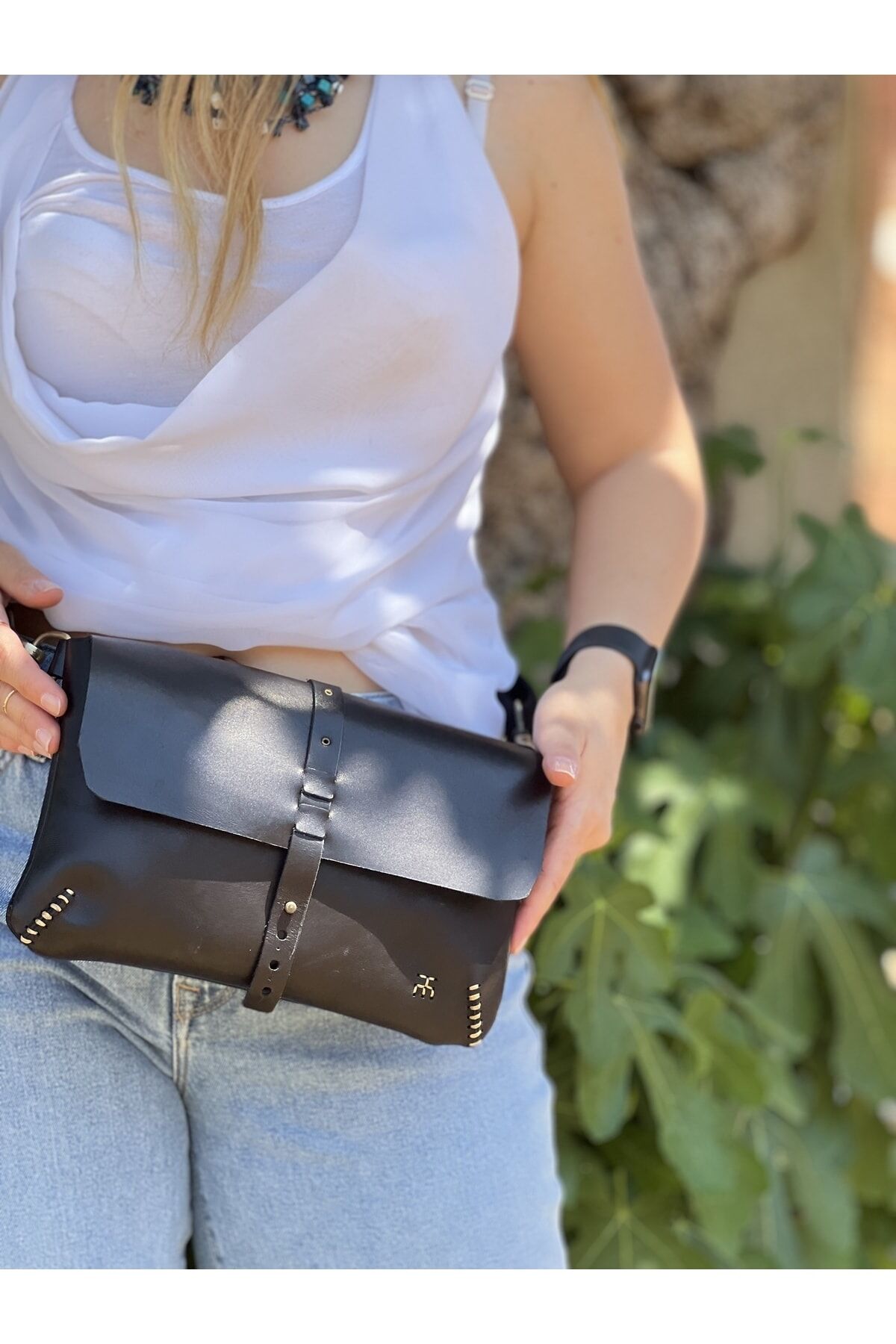 Deri Freebag Bel Çantası -kol Çantası