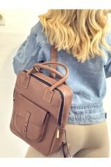 % 100 Hakiki Deri El Yapımı Sırt Çantası-el Çantası