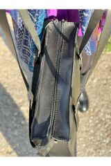 %100 Gerçek Deri El Yapımı Kadın Siyah Uzunluk Ayarlı Toka Detaylı Kol Omuz Çantası