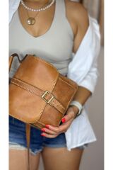 %100 gerçek deri el yapımı kadın erkek Unisex çok gözlü el çantası postacı çanta