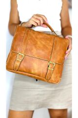 %100 Gerçek Deri El Yapımı Kadın Erkek Unisex Postacı Çapraz Taba Evrak Çantası