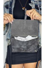 %100 Gerçek Deri El Yapımı Kadın Erkek unisex Freebag Bel Çantası -kol Çantası