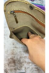 %100 gerçek  Süet deri tamamen el yapımı kadın erkek Unisex cüzdan