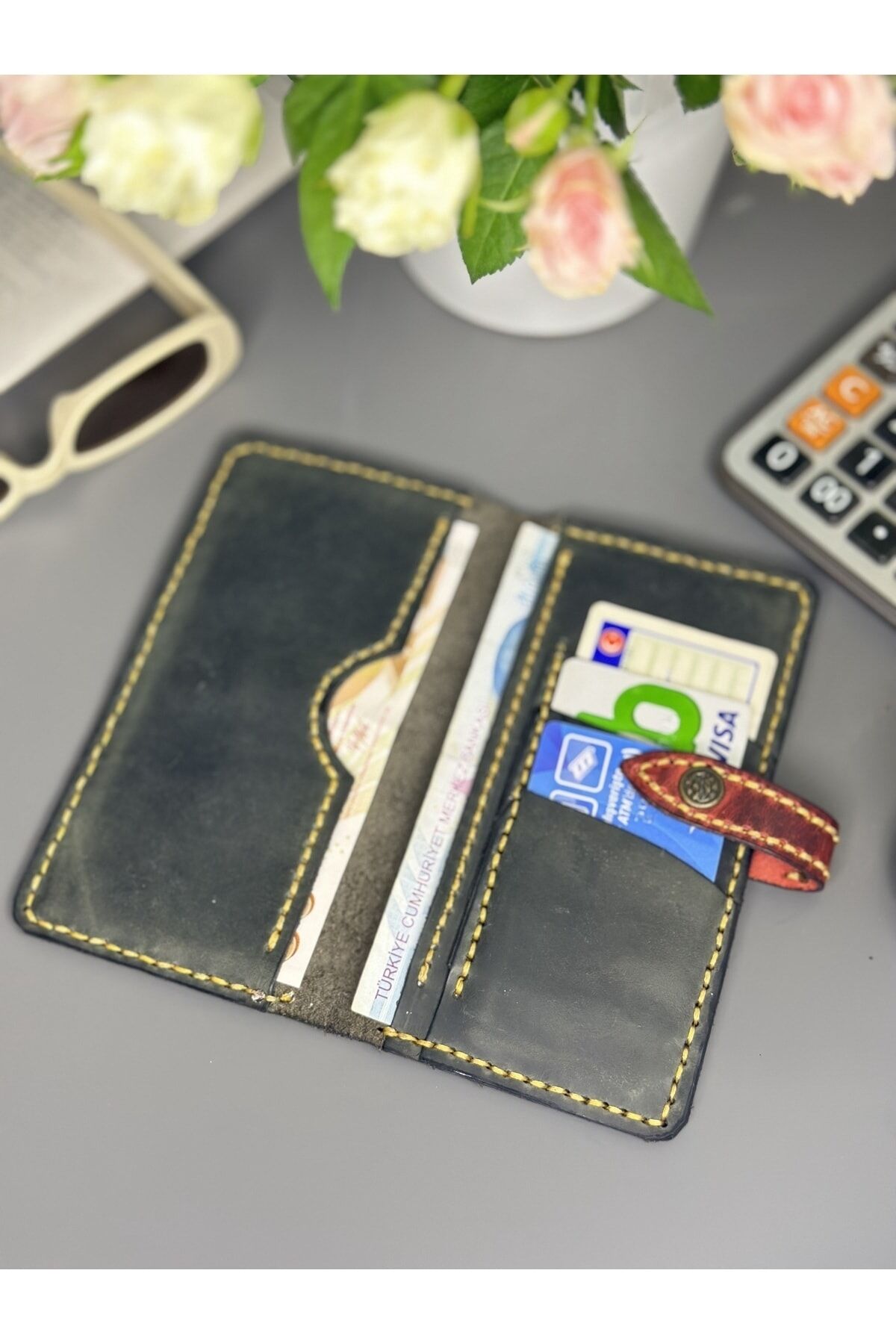 %100 gerçek deri el yapımı cüzdan deri cüzdan hakiki deri cüzdan kartlıklı cüzdan