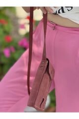 %100 Deri El Yapımı Kırmızı Telefon Çantası Telefonluk Gerçek Deri