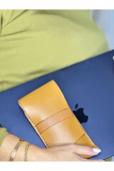 %100 Hakiki Deri Elyapımı Kalemlik Gerçek Deri Taba Kalemlik Unisex Kadın Erkek Kalemlik