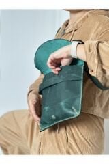 %100 Gercek Deri Zarf Postacı Çanta Omuz Askılı Çanta